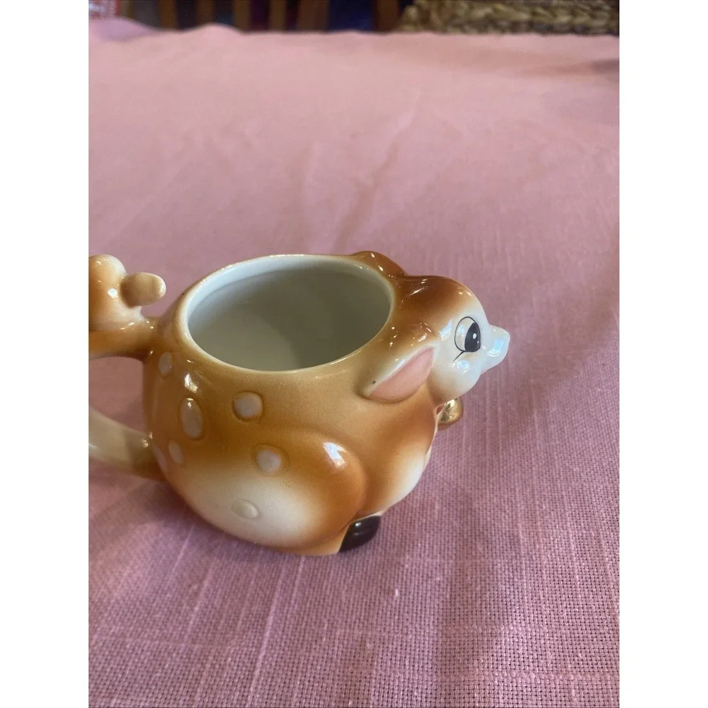 VTG Christopher Radko Shiny-Brite Open Sugar‎ Bowl Deer Friends Retired HTF